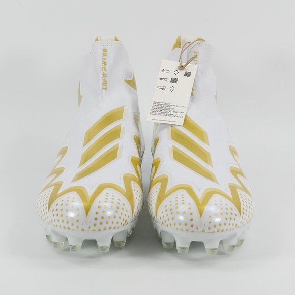 Adidas Mens Freak Ultra 22 'White Gold Metallic' Football Cleat GX7979 size 11.5 - Picture 6 of 10